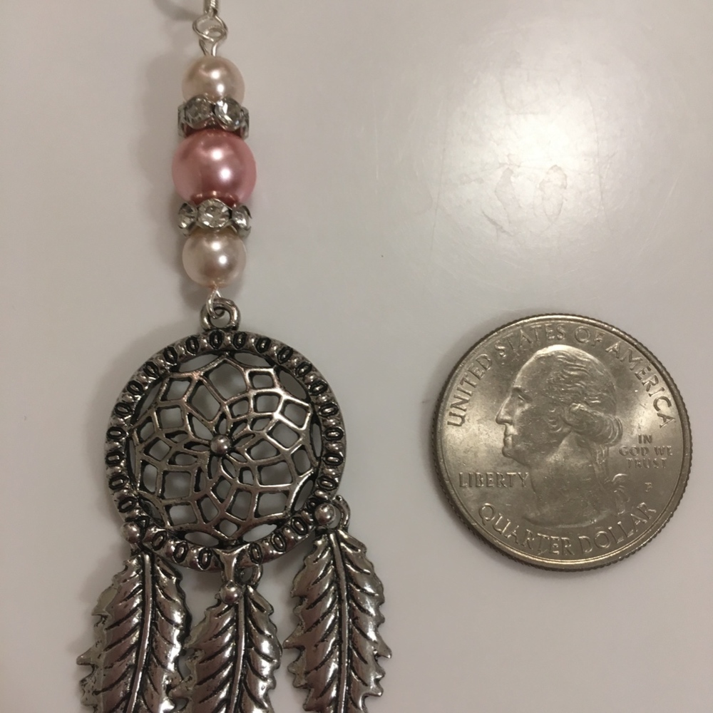 BOHO Style Handmade Dreamcatcher Earrings - Picture 3 of 4